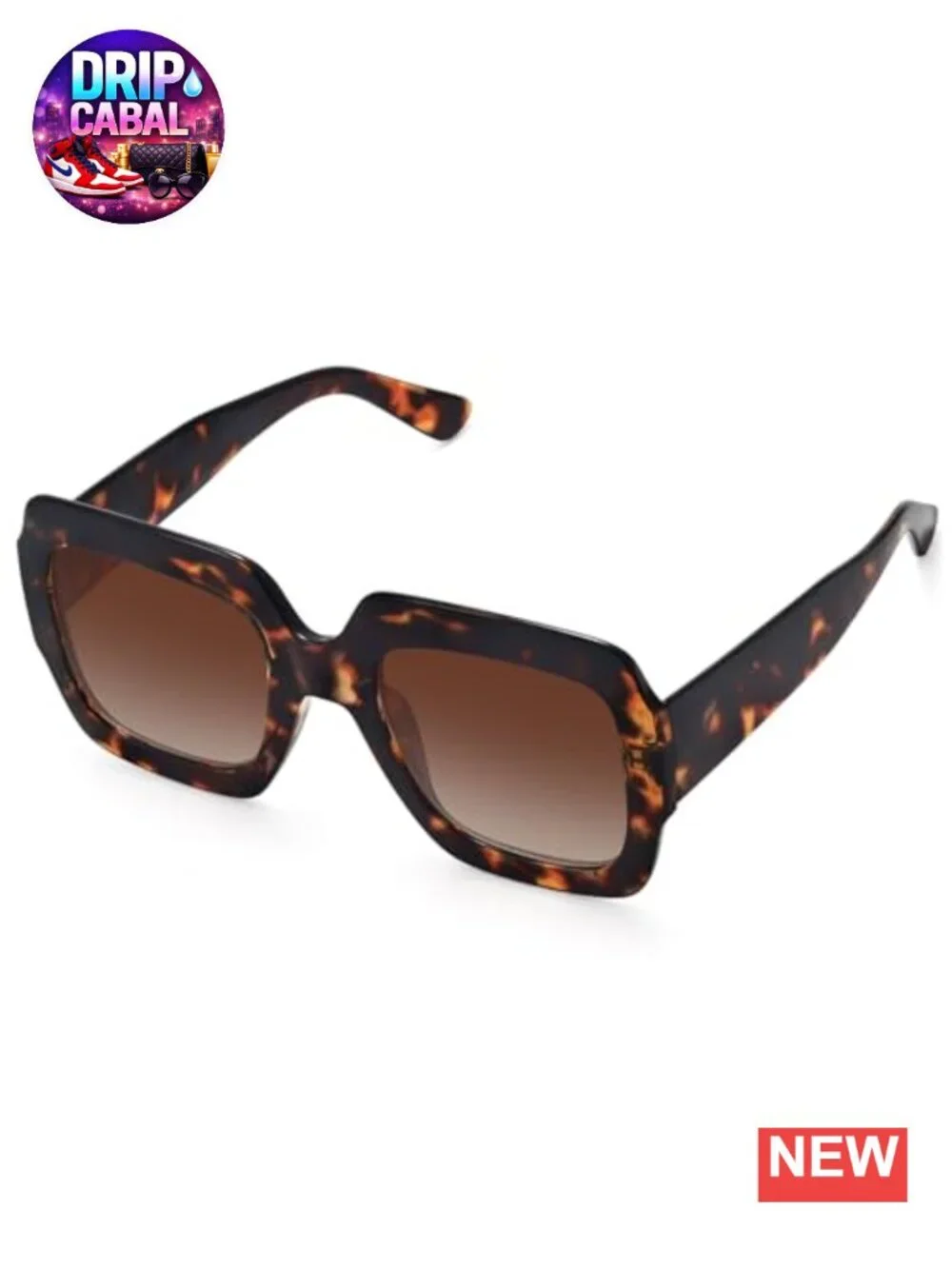 Oversized Square Sunglasses for Women Retro Luxury Big UV400 Protection